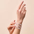 Rainbow White | Silver | Mermaid Glass Bead Bracelet
